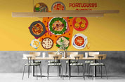 3D Portuguese Food Lunch Icon Wall Mural Wallpaper GD 5553- Jess Art Decoration