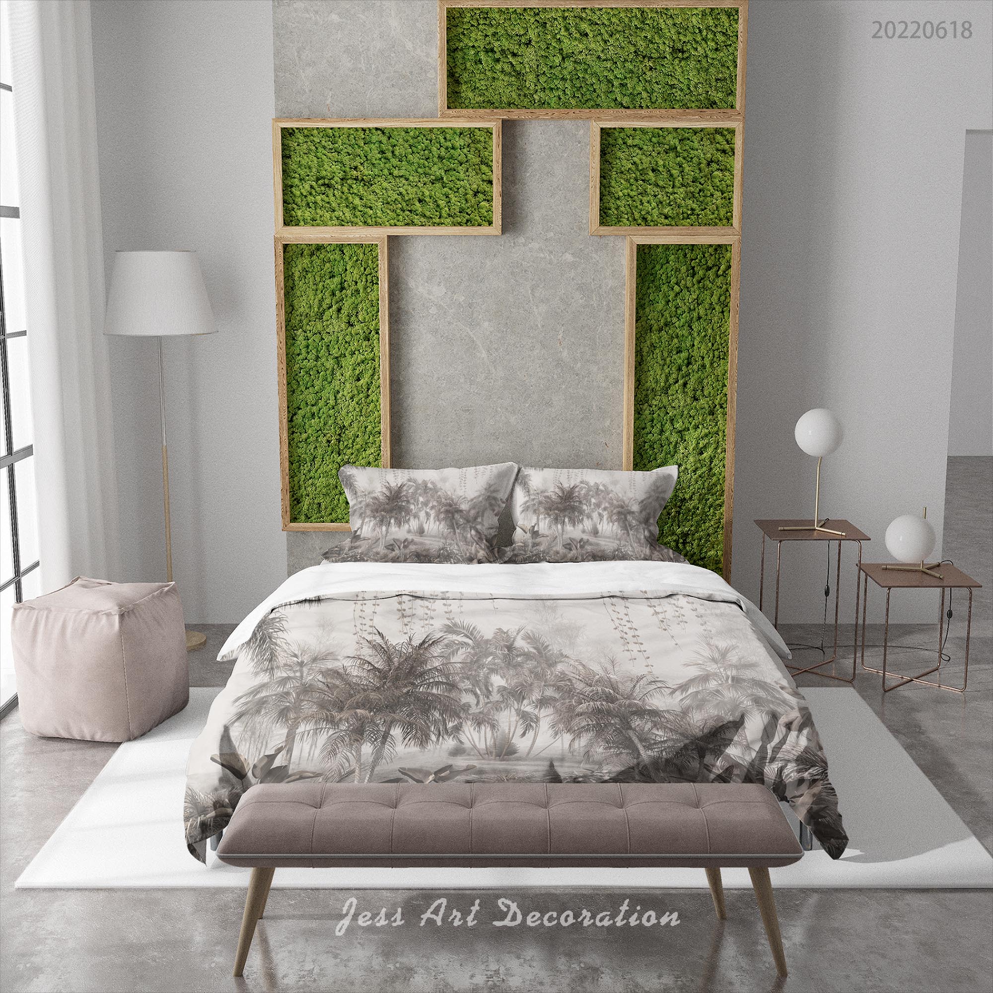 3D Forest Tree Leaf Quilt Cover Set Bedding Set Duvet Cover Pillowcase 719