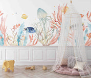 3D Animal Fish Coral Octopus Dot Wall Mural Wallpaper YXL 57