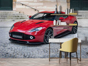 3D Red Sports Car Pattern Wallpaper Wall Mural Wall Decor Wall Art Wall Sticker Remoable Wallpaper