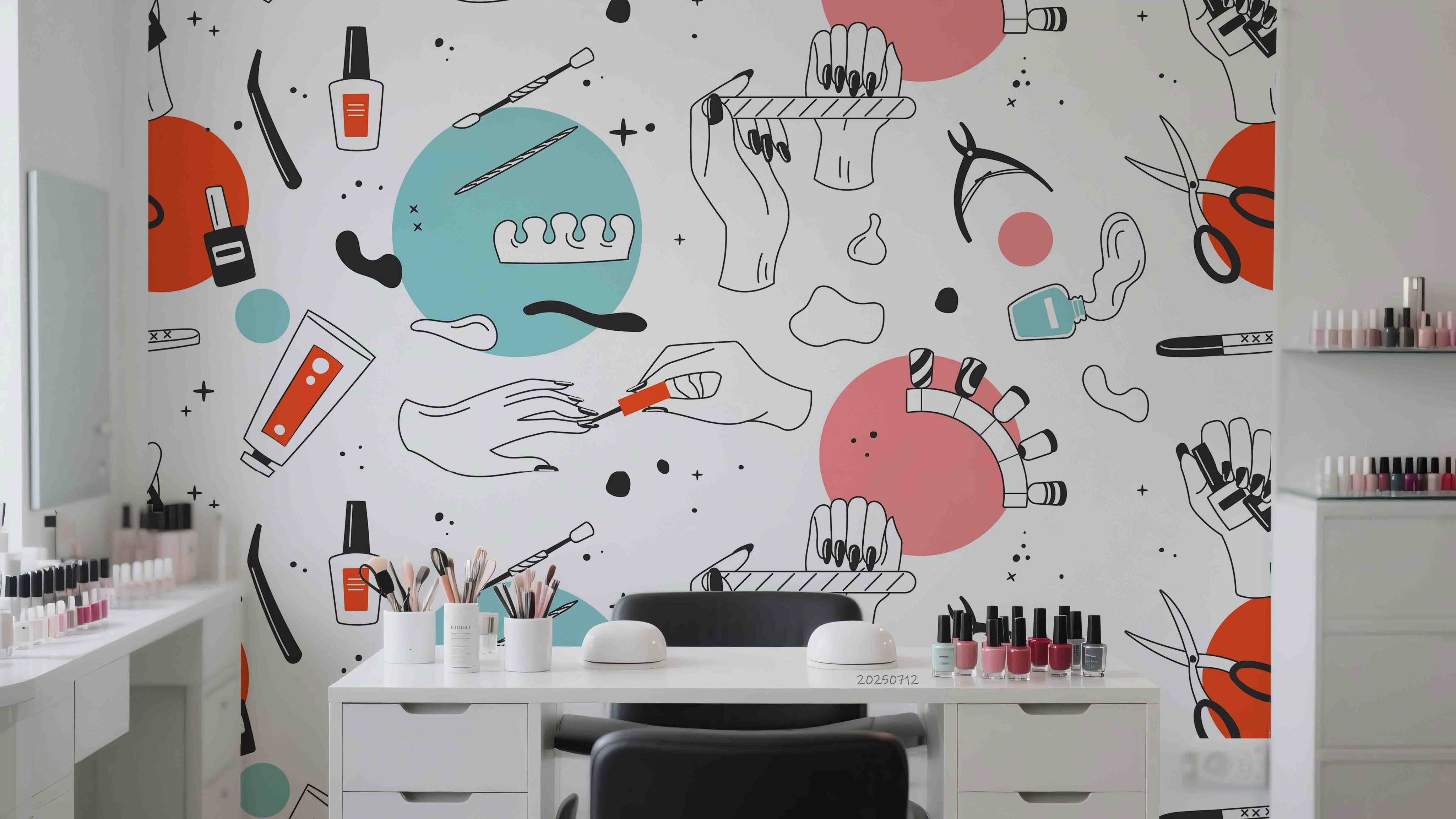 3D Salon Shop Beauty Salon Nail Salon Wall Mural Wallpaper 25