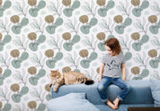 3D Graffiti Leaf Geometric Different Shape Patterns Wall Mural Wallpaper GD 4095- Jess Art Decoration