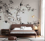 3D Ink Plum Blossom Branch Wallpaper Wall Mural Wall Decor Wall Art Wall Sticker Remoable Wallpaper LQH 40