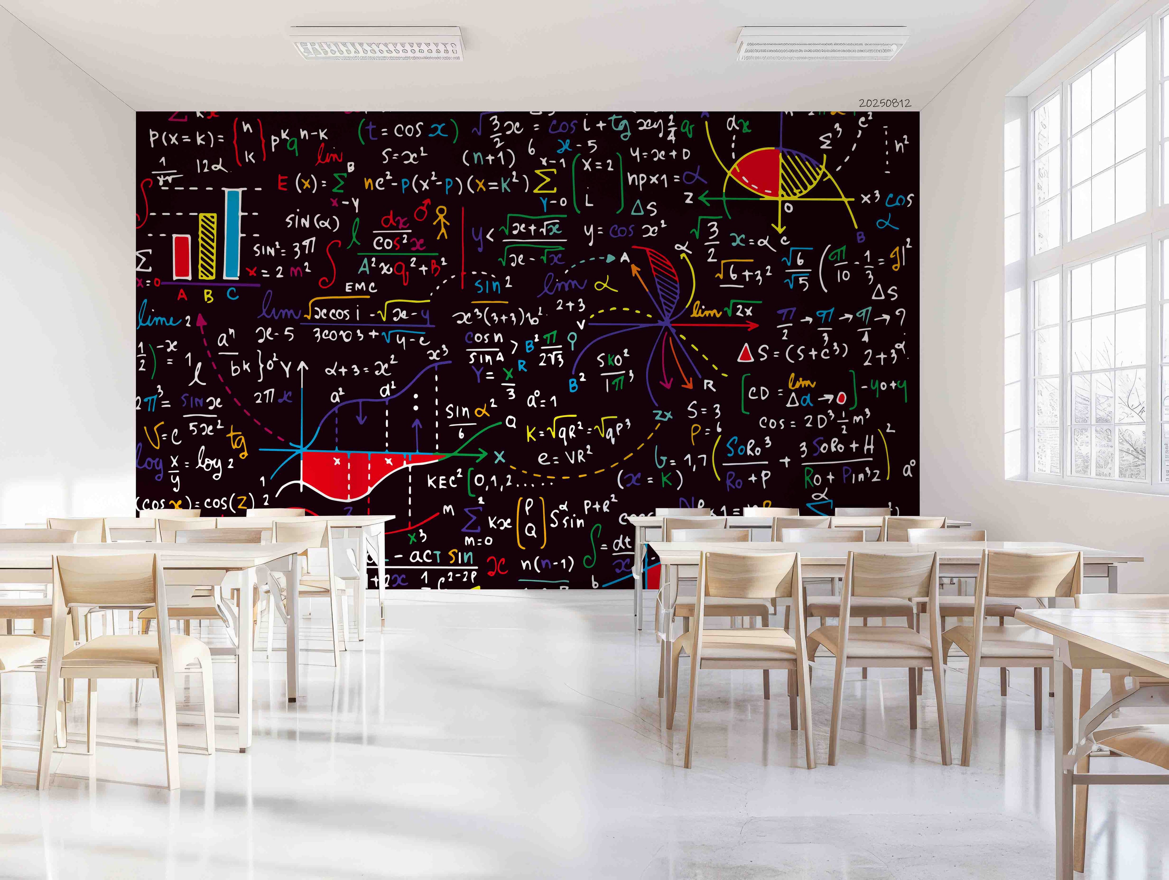 3D School STEM Science Lab Classroom Teaching Aid Math Wall Mural Wallpaper 30