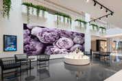 3D Retail Shop Store Market Trade Purple Floral Wall Mural Wallpaper 10
