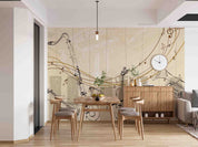 3D Sketch Musical Instruments Background Wall Mural Wallpaper GD 4247- Jess Art Decoration