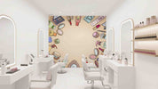 3D Salon Shop Beauty Salon Manicure Set Manicure Tools Wall Mural Wallpaper 52