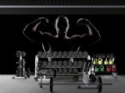 3D Gym Poster Man Abdominal Muscle Wall Mural Wallpaper YXL 72