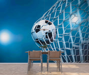 3D Night Moon Football Net Wall Mural Wallpaper YXL 2840