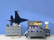 3D Turkish Air Force "SOLOTURK" F-16 Fighting Falcon Wall Mural Wallpaper GD 5456- Jess Art Decoration