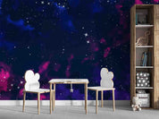3D Watercolour Star Blue Damaskeen Wall Mural Wallpaper YXL 217