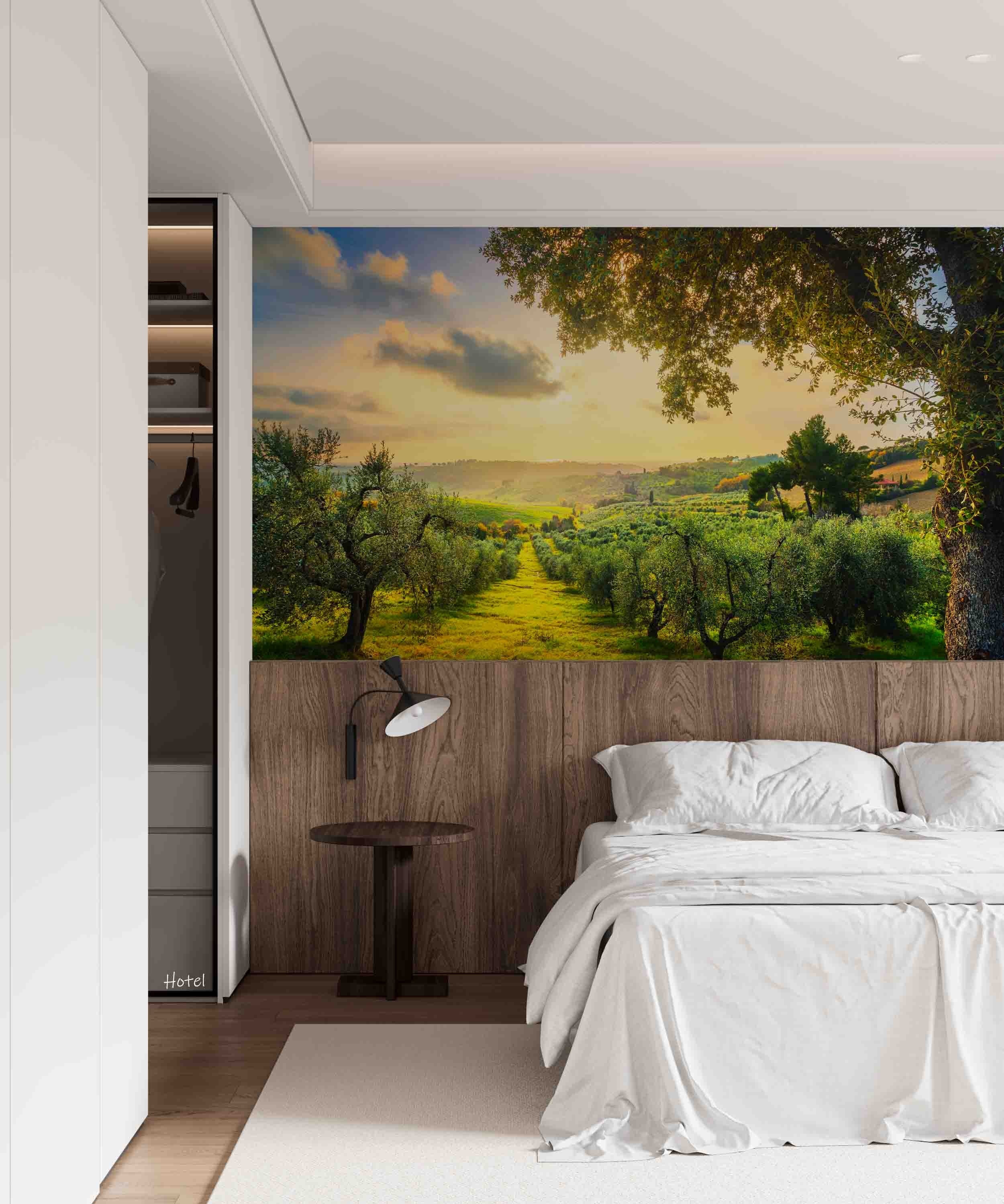 3D Hotel Inn Motel Hostel Resort Manor Scenery Wall Mural Wallpaper 34