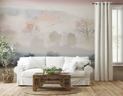 3D Watercolor Grey Mountains Lake Wallpaper Wall Mural Wall Decor Wall Art Wall Sticker Remoable Wallpaper LQH 41