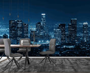 3D City Night View Mansion Wall Mural Wallpaper YXL 2487