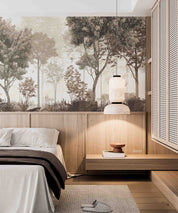 3D Hotel Inn Motel Hostel Resort Manor Scenery Forest Wall Mural Wallpaper 11