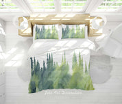 3D Forest Tree Quilt Cover Set Bedding Set Duvet Cover Pillowcase 485