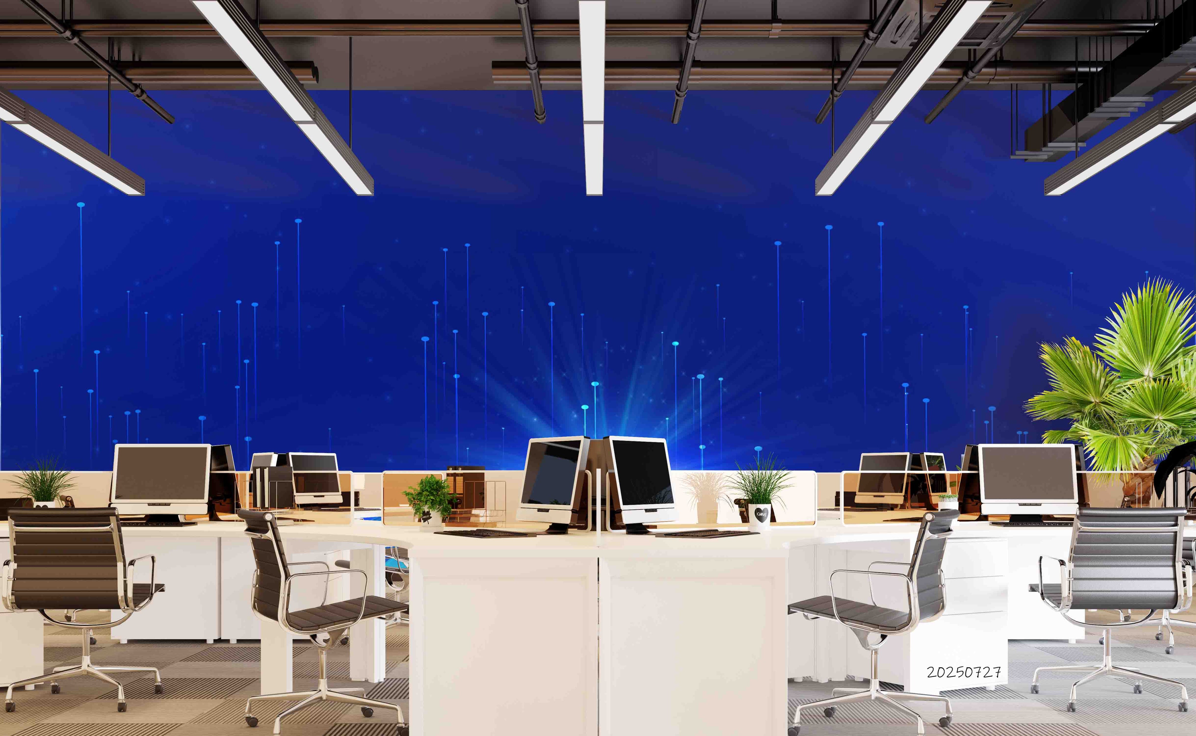 3D Office Business Commerce Technology Mdern Wall Mural Wallpaper 34