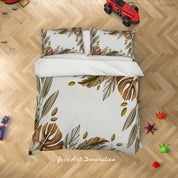 3D Leaf Fruit Quilt Cover Set Bedding Set Duvet Cover Pillowcase 352