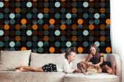 3D Dot Stripe Circle Pattern Wall Mural Wallpaper GD 4114- Jess Art Decoration