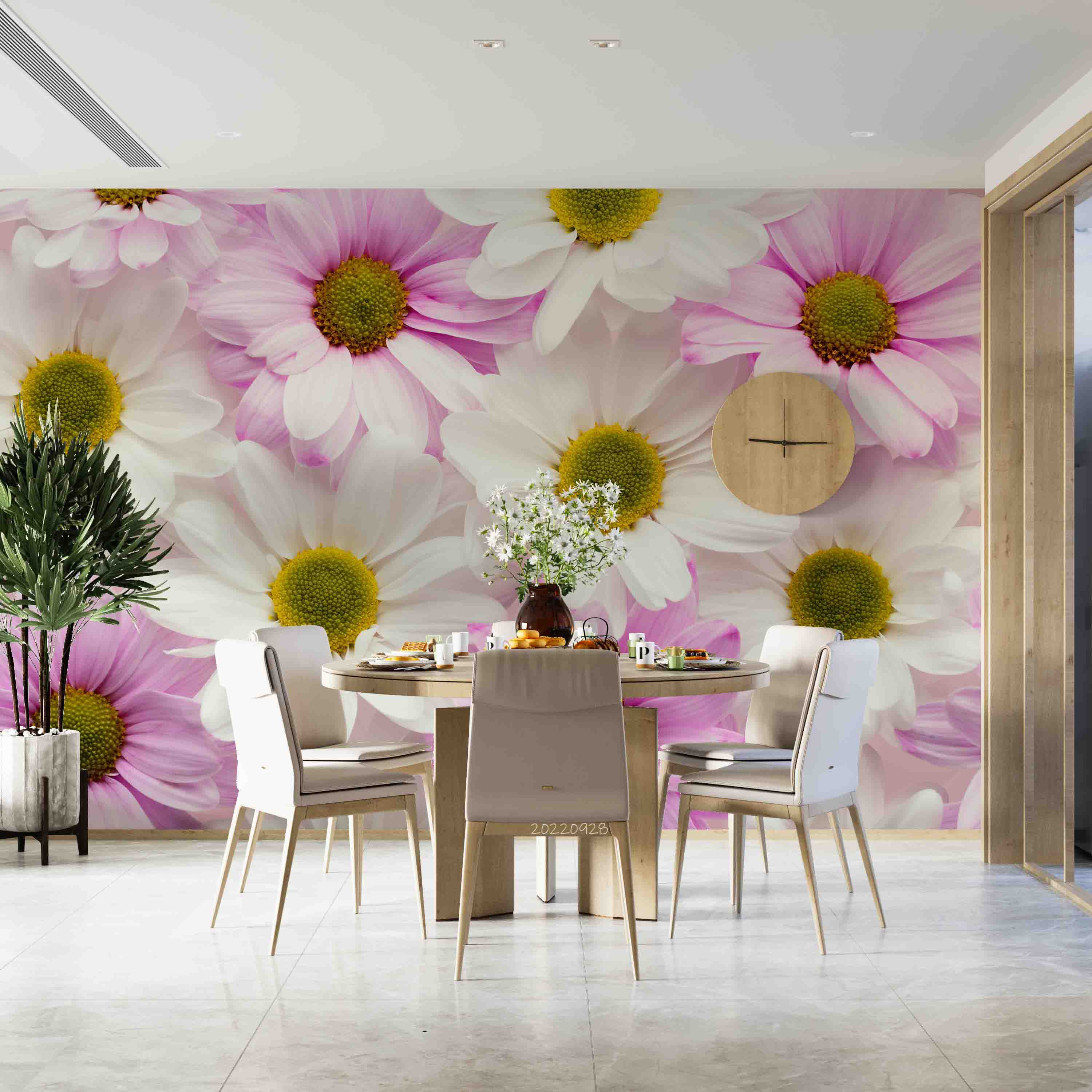 3D Colorful Spring Daisies Wall Mural Wallpaper GD 3333- Jess Art Decoration