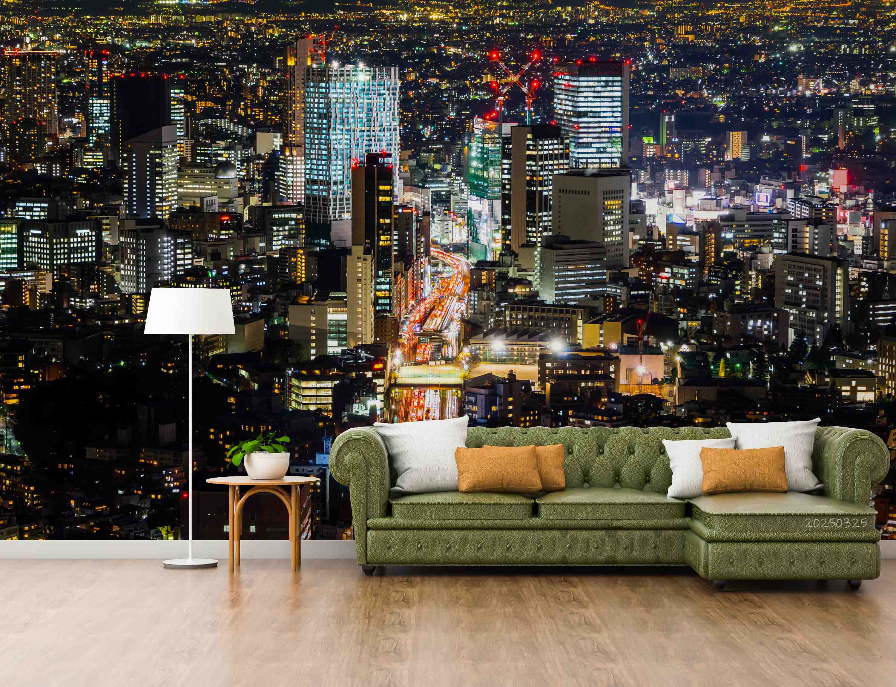 3D Urban Night Scene of Tokyo Japan Wallpaper Wall Mural Wall Decor Wall Art Wall Sticker Remoable Wallpaper 50