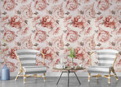 3D Watercolor Summer Peonies Background Wall Mural Wallpaper GD 4188- Jess Art Decoration