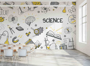 3D School STEM Science Lab Classroom Teaching Aid Wall Mural Wallpaper 19
