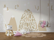 3D Cartoon Letter Mountain Kids Wall Mural Wallpaper GD 4074- Jess Art Decoration