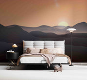 3D Sunset Sky Mountain Range Natural Scenery Wallpaper Wall Mural Wall Decor Wall Art Wall Sticker Remoable Wallpaper 38