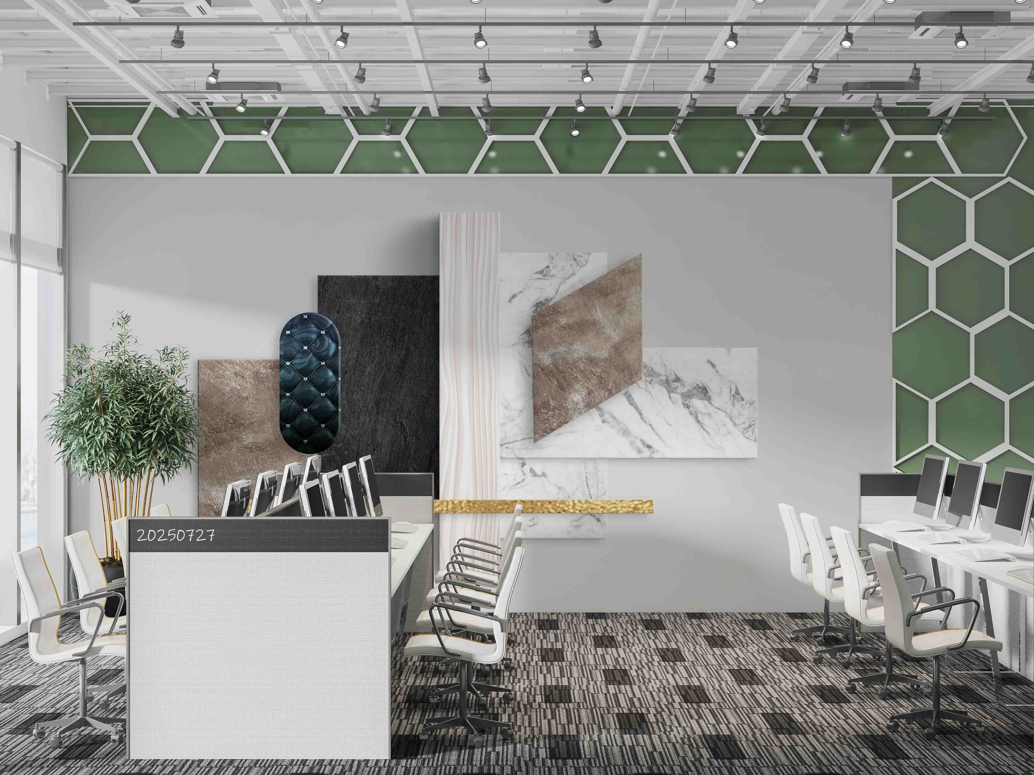 3D Office Business Commerce Marble Modern Abstract Wall Mural Wallpaper 46