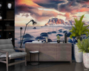 3D Hotel Inn Motel Hostel Resort Manor Scenery Sea Wall Mural Wallpaper 18