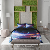 3D Starry Sky Line Ripple Starlight Quilt Cover Set Bedding Set Duvet Cover Pillowcase 520