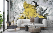 3D Abstract Black White Gold Marble Texture Background Wall Mural Wallpaper GD 4237- Jess Art Decoration