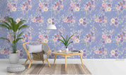 3D Floral Peony Blue Wall Mural Wallpaper YXL 2258