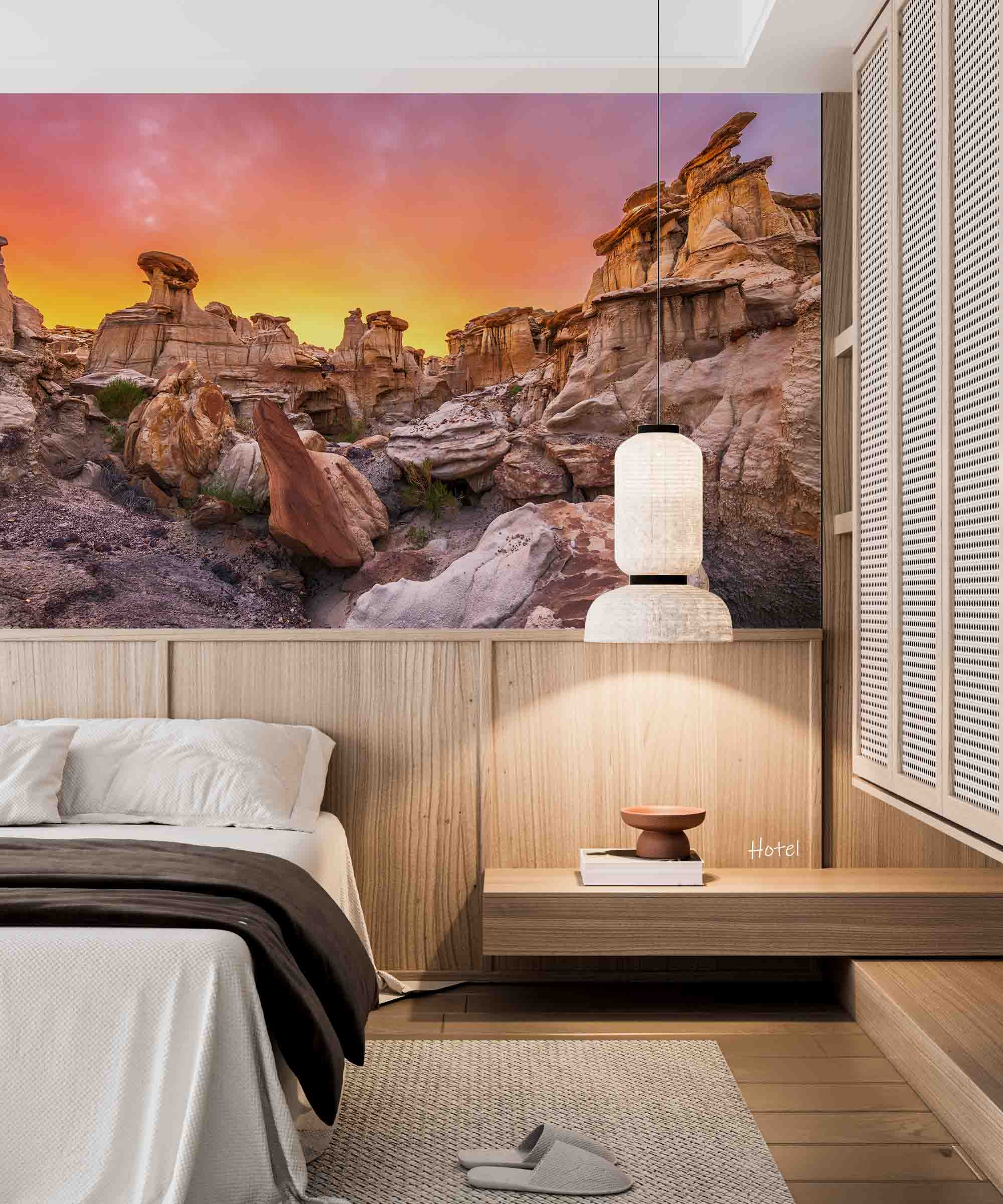 3D Hotel Inn Motel Hostel Resort Manor Scenery Stone Wall Mural Wallpaper 27