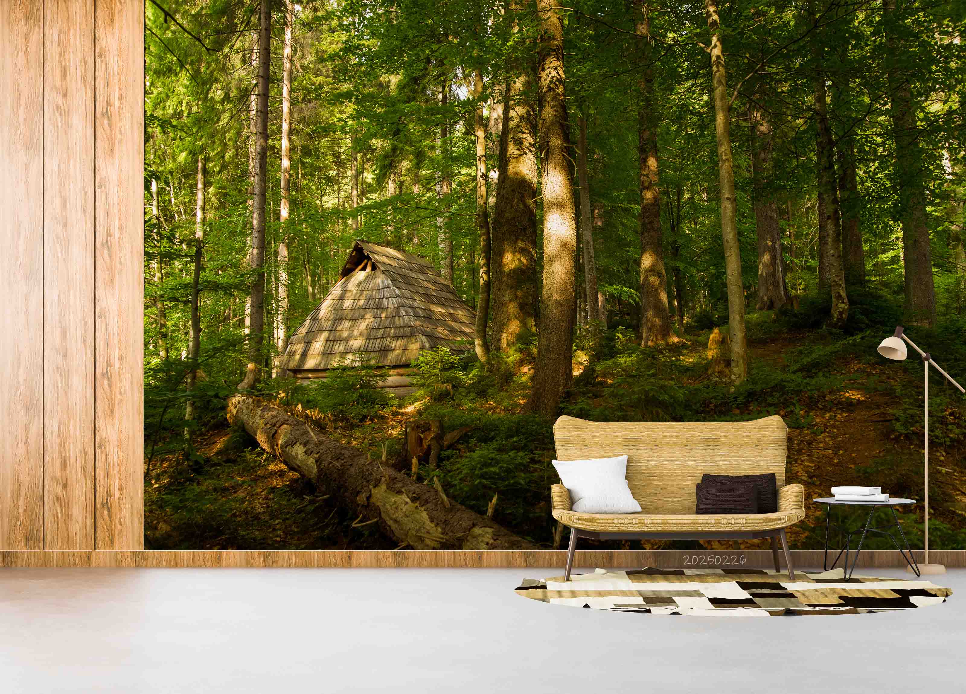 3D Nature Green Forest Sunlight Landscape Wallpaper Wall Mural Wall Decor Wall Art Wall Sticker Remoable Wallpaper LQH