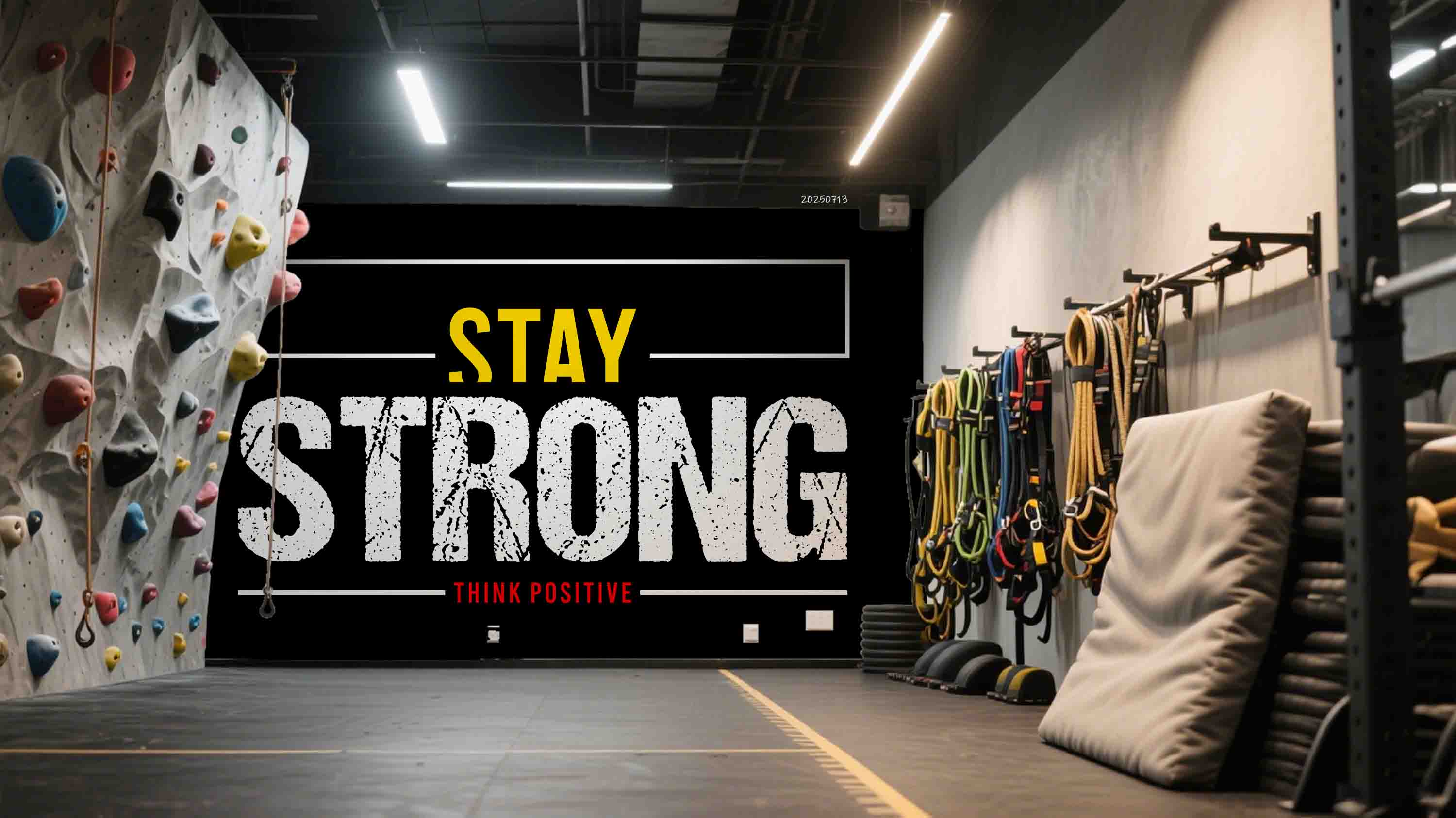 3D Gym Fitness Rock Climbing Wall Mural Wallpaper 15