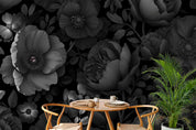 3D Abstract Black Floral Pattern Wallpaper Wall Mural Wall Decor Wall Art Wall Sticker Remoable Wallpaper