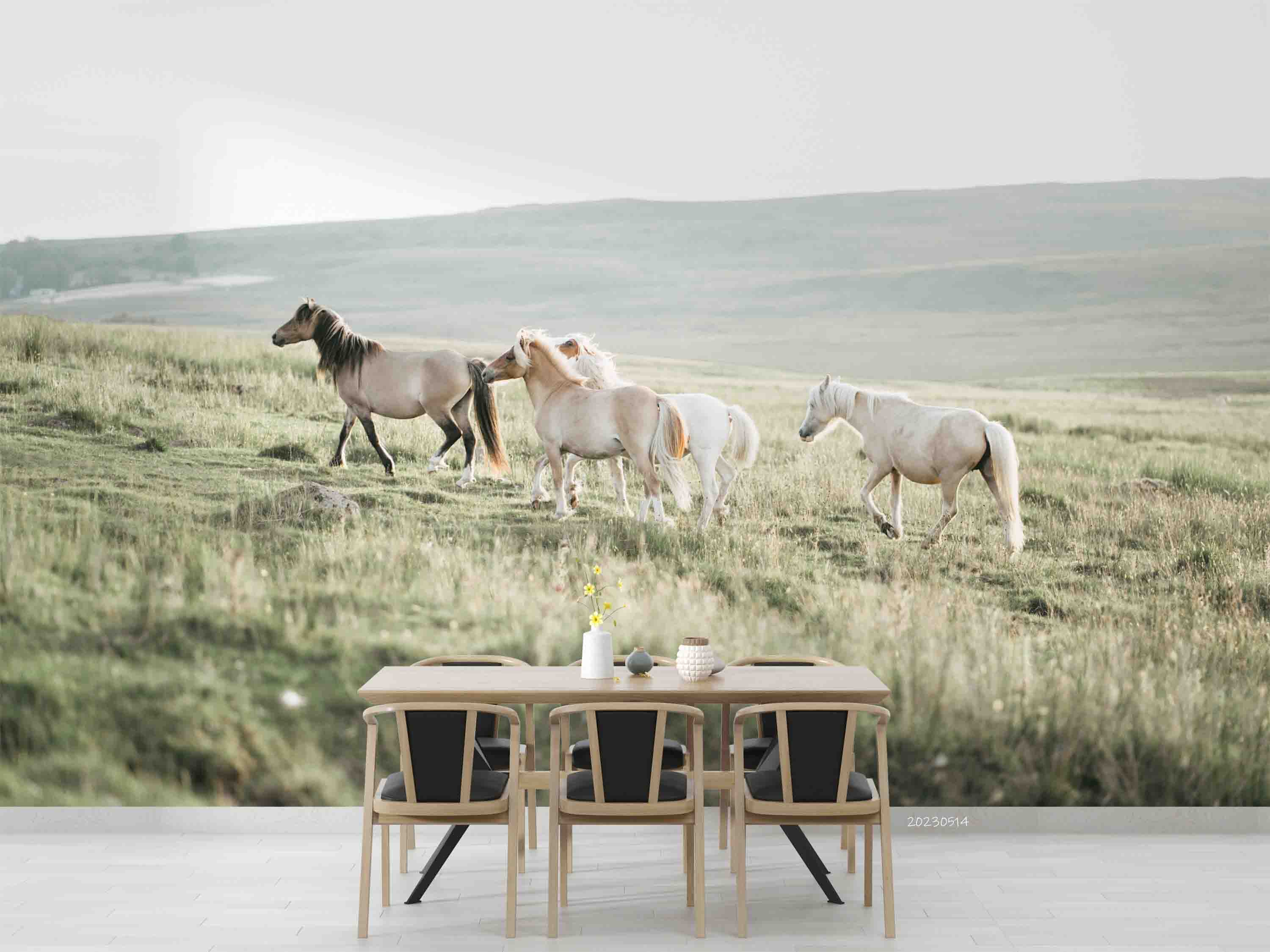 3D Closeup Cute Pony Wilderness Wall Mural Wallpaper GD 5357- Jess Art Decoration