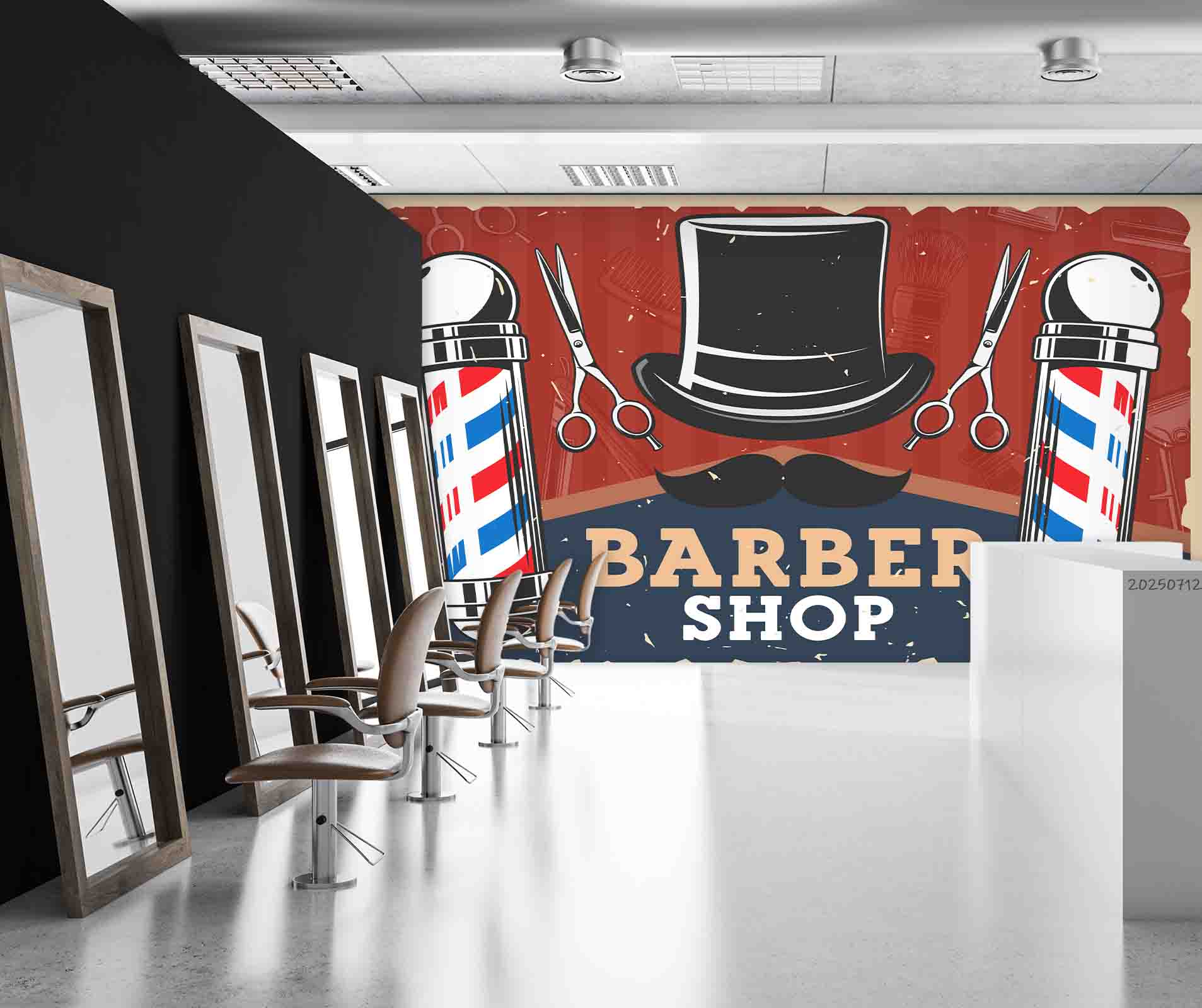 3D Salon Shop Beauty Salon Barber Shop Wall Mural Wallpaper 60