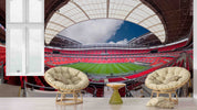 3D Architecture Stadium Cloud Sky Wall Mural Wallpaper YXL 242