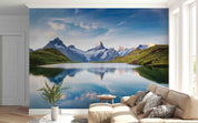 3D Beautiful Snow Mountain Lake Nature Scenery Wall Mural Wallpaper GD 4691- Jess Art Decoration