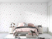 3D Star Pattern White Background Wall Mural Wallpaper GD 4538- Jess Art Decoration