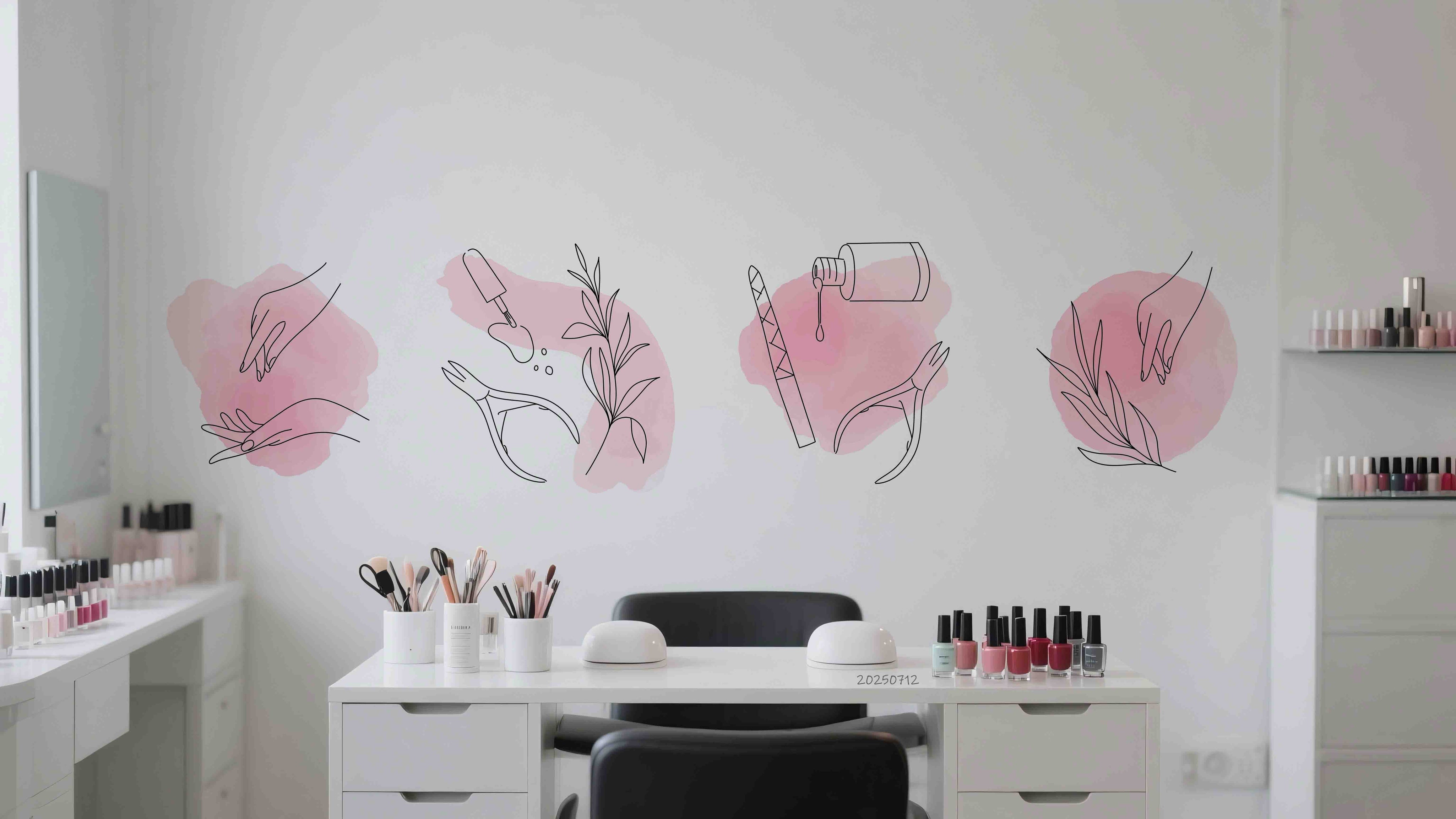 3D Salon Shop Beauty Salon Nail Salon Wall Mural Wallpaper 21