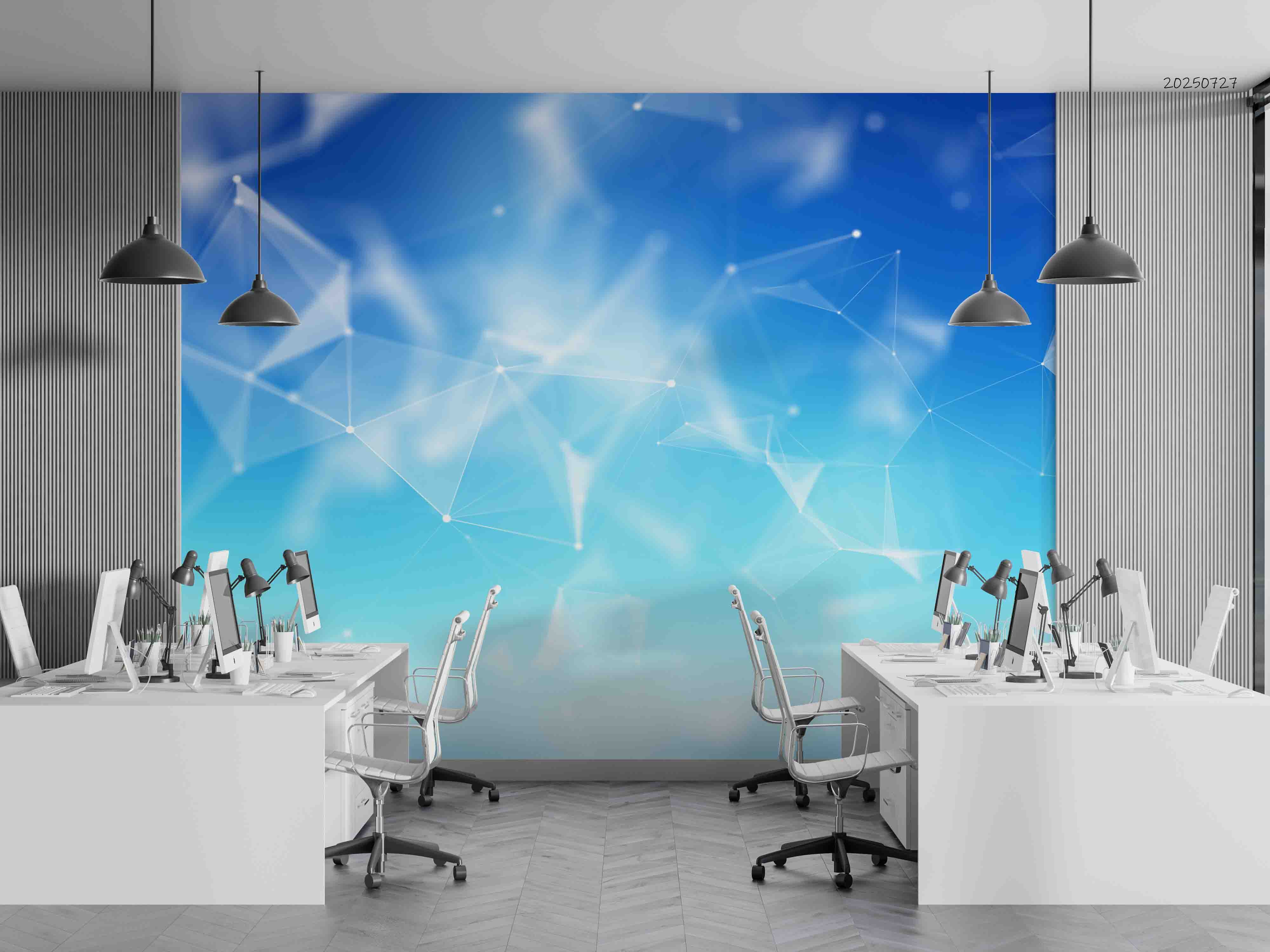 3D Office Business Commerce Technology Modern Abstract Wall Mural Wallpaper 60