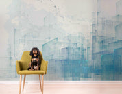 3D Abstract Line  Rectangle Blue White Wall Mural Wallpaper YXL 25- Jess Art Decoration