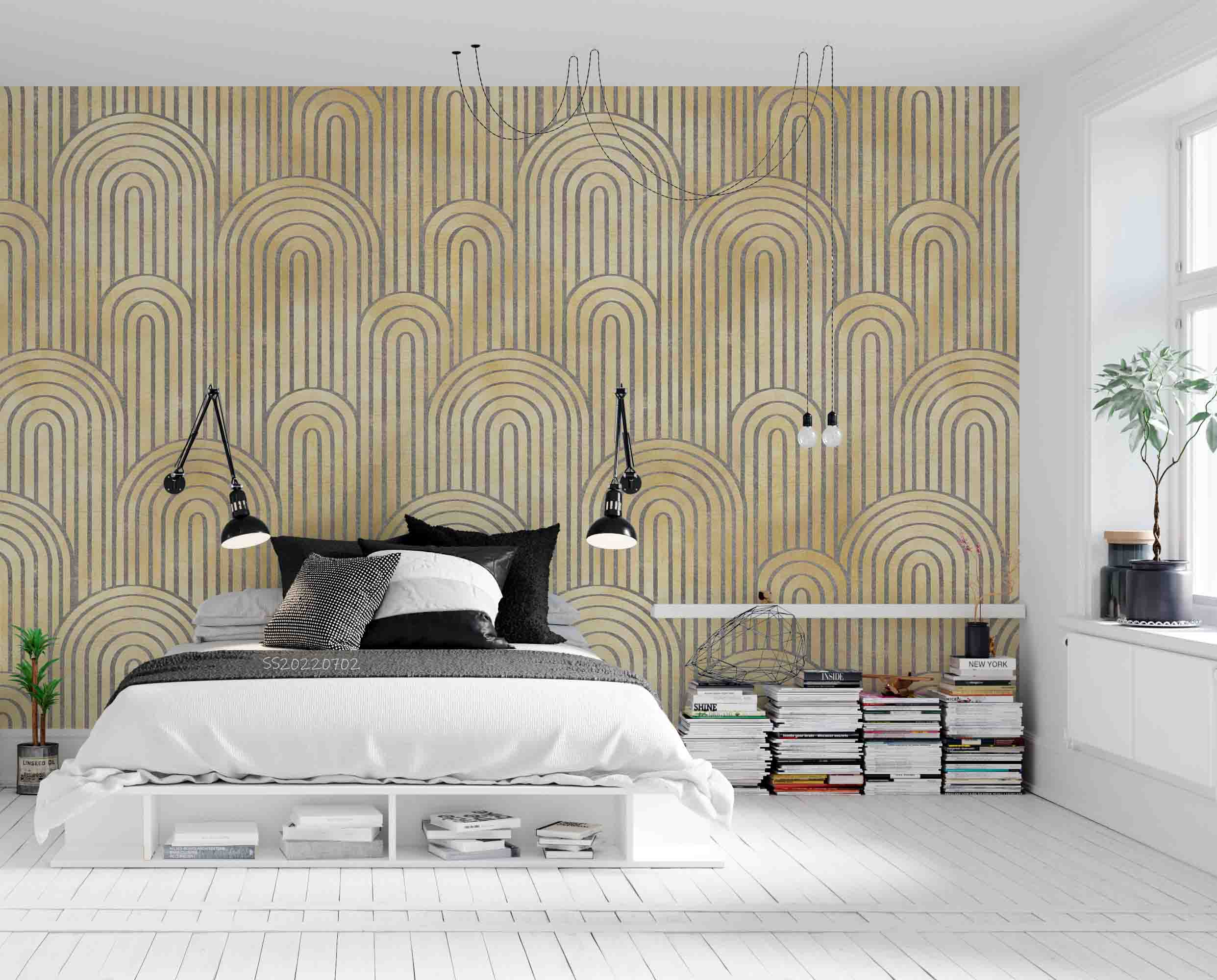3D Abstract Geometric Pattern Background Wall Mural Wallpaper GD 5078- Jess Art Decoration
