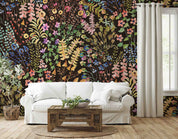 3D Watercolor Colorful Floral Leaves Wallpaper Wall Mural Wall Decor Wall Art Wall Sticker Remoable Wallpaper LQH