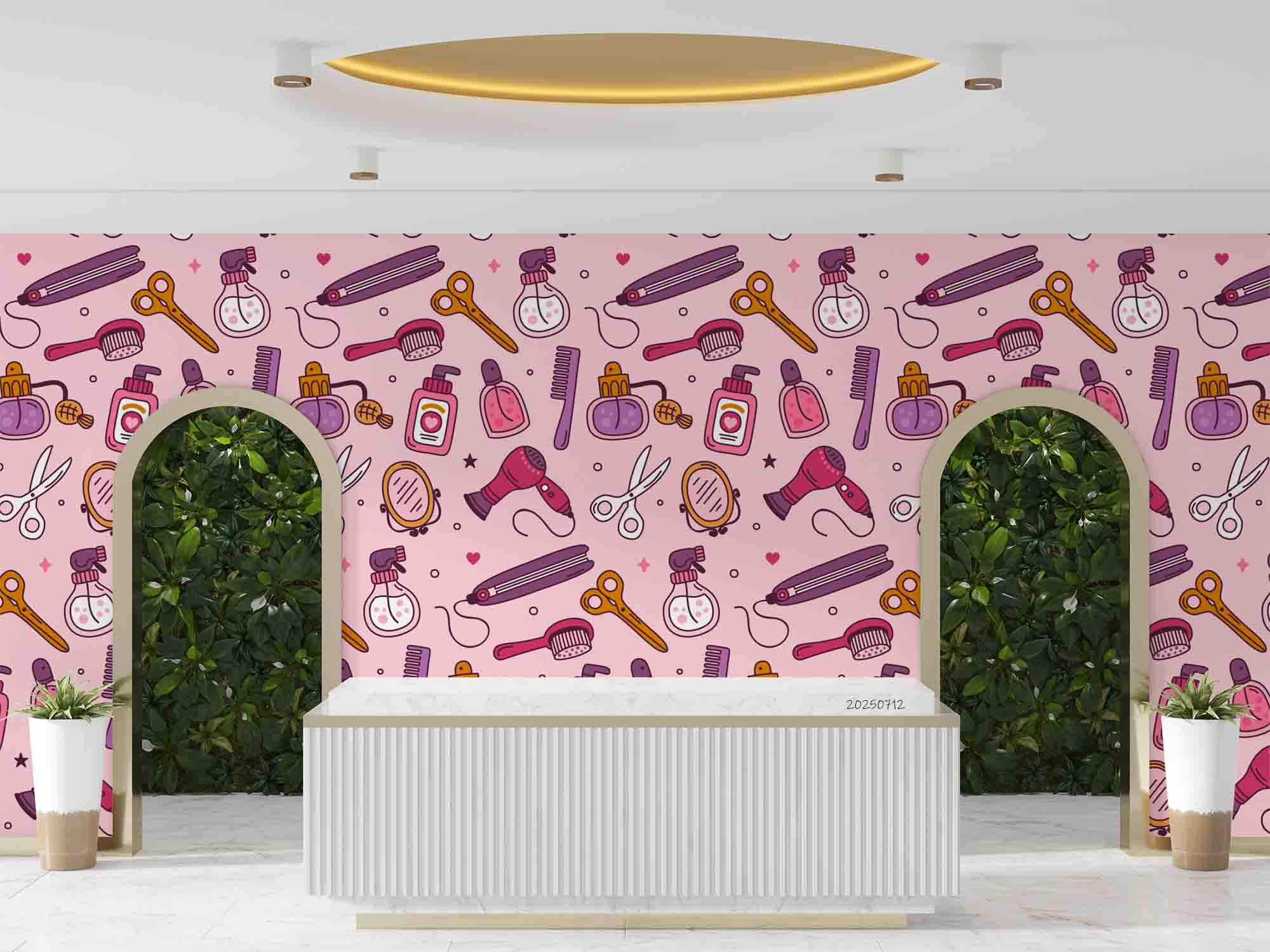 3D Salon Shop Beauty Salon Barber Shop Wall Mural Wallpaper 41