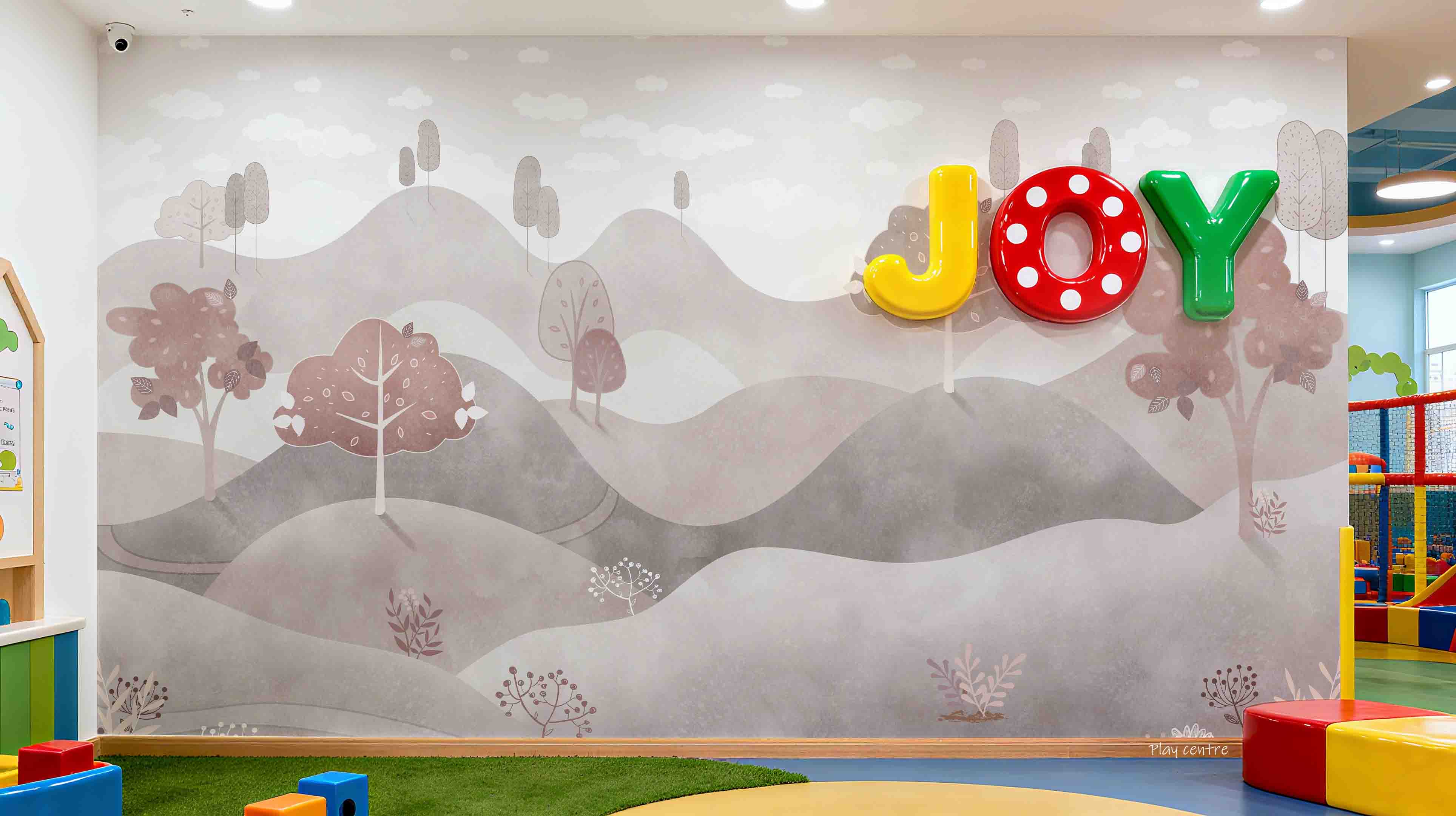 3D Play Centre Amusement Park Funfair Carnie Mountains Wall Mural Wallpaper 8